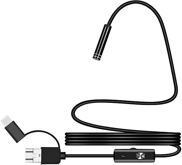 Camera Endoscop 3 in 1 USB C  Android Slim pentru Inspectie Auto 5m